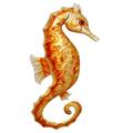 Eco Style Home Eangee Home Design esh182 Wall Seahorse Orange m8049